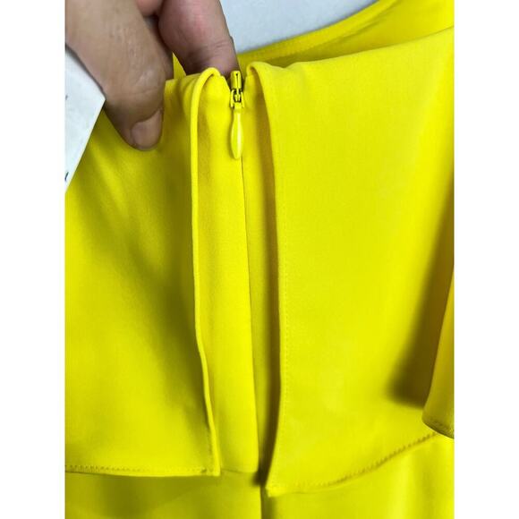 NWT Trina Turk Mosey Ruffled Sleeveless Yellow Buttercup Spaghetti Strap Dress 8 - Picture 5 of 9